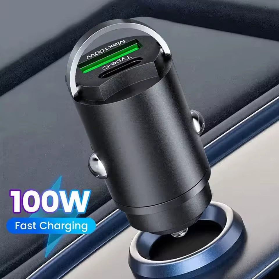 Carregador Automóvel 100W Ultra Rápido